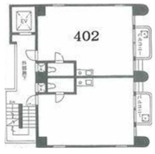 トーサイビル 402 間取り図