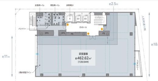 REVZO日本橋堀留町 7階 間取り図