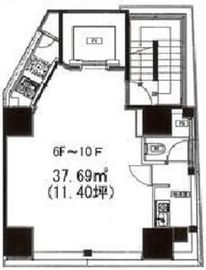 MINAMI AOYAMA M&M BLD. 6階 間取り図