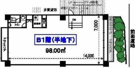 カミニートアネックス B1階 間取り図