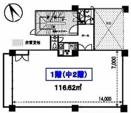 カミニートアネックス 101 間取り図