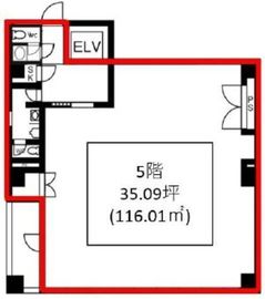 汐留AZビル 5階 間取り図