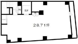Biosビル B1階 間取り図