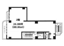 相模屋第2ビル 2階 間取り図