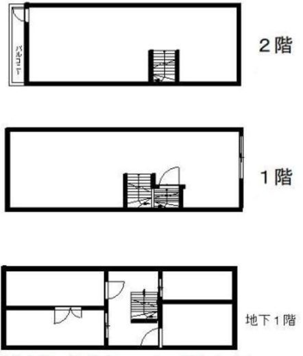 リバティー11号館(旧:クォーク秋葉原ビル) B1-2階 間取り図