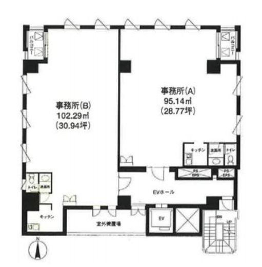 紀尾井町コートビル 3階 間取り図