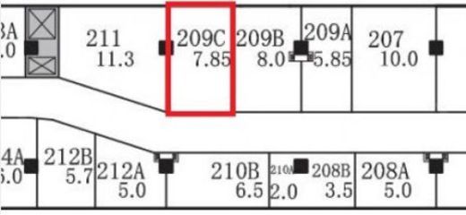 銀座ファイブ 209C 間取り図
