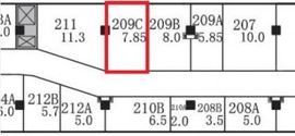 銀座ファイブ 209C 間取り図