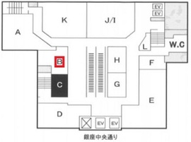 銀座コアビル 402B 間取り図