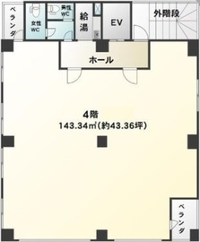 巴ビル 4階 間取り図