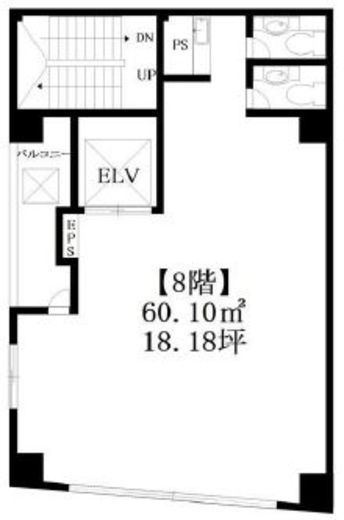 銀嶺ビル 8階 間取り図
