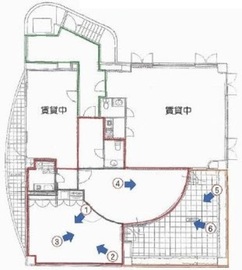 スハラ六本木ビル 4階 間取り図