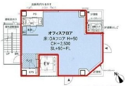不二ビルディング新橋 10階 間取り図