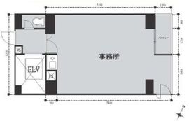 ヒガノ日本橋ビル 2階 間取り図