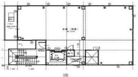 (仮)勝どき4丁目計画 3階 間取り図