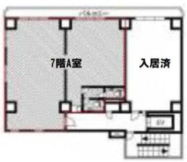 ロイクラトン四谷 7階A 間取り図