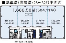 ハレザタワー 31階 間取り図