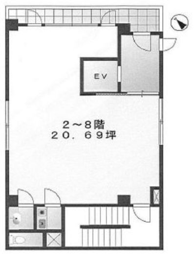 山京ビル第2別館 601 間取り図