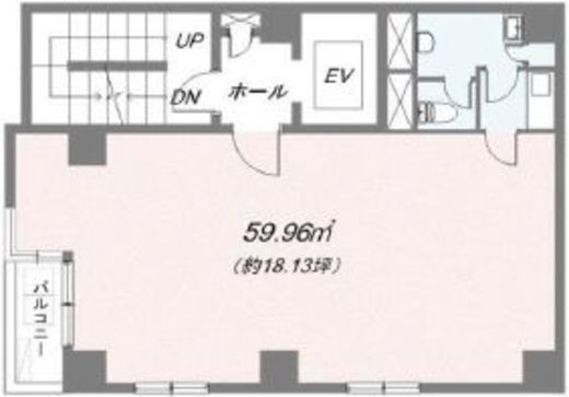 ストーク新宿井岡ビル 6階 間取り図