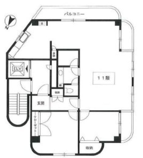コンド恵比寿 1101 間取り図