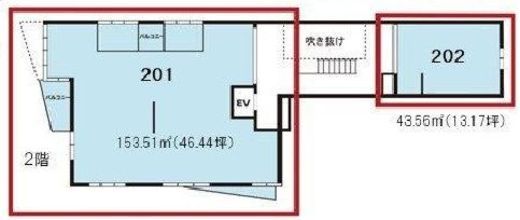 カドル元麻布 201 間取り図