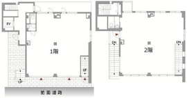 神宮前登喜和ビル 1-2階 間取り図