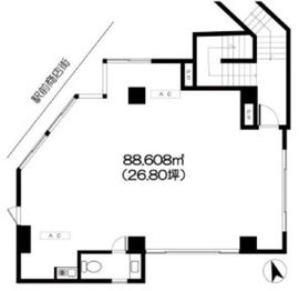 上原MKビル 2階 間取り図