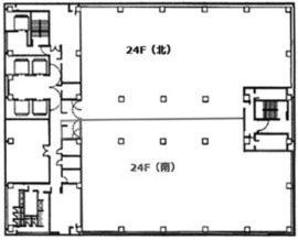 天王洲ファーストタワー 24階北 間取り図