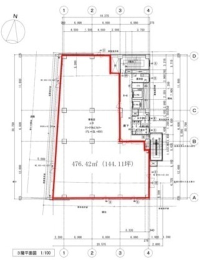 京王幡ヶ谷ビル 3階 間取り図
