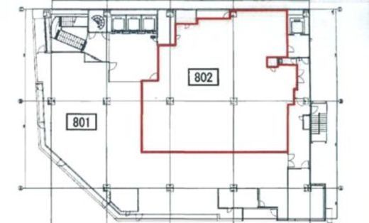 京王フレンテ新宿3丁目 802 間取り図