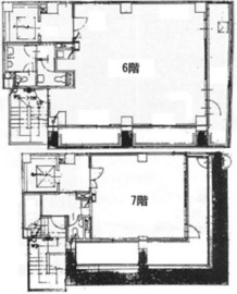 日本橋銀三ビル 6-7階 間取り図