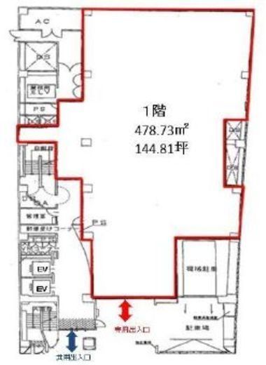 青山クリスタルビル 1階 間取り図