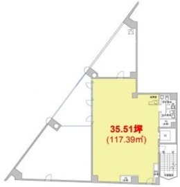 イマスオフィス早稲田 7階 間取り図