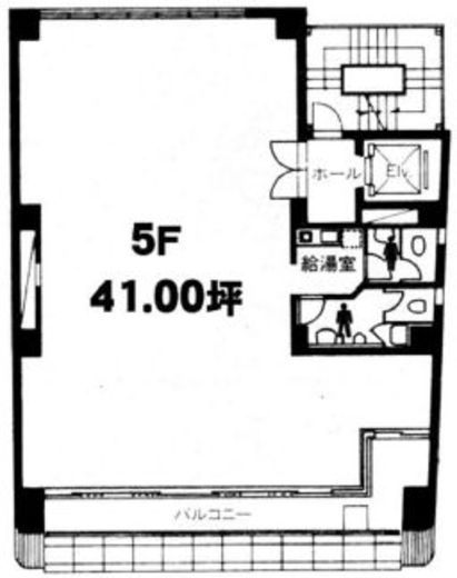 赤坂余湖ビル 5階 間取り図