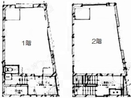 第2今井ビル 1-2階 間取り図