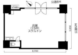 リビオ日本橋浜町パークフィール 1階 間取り図