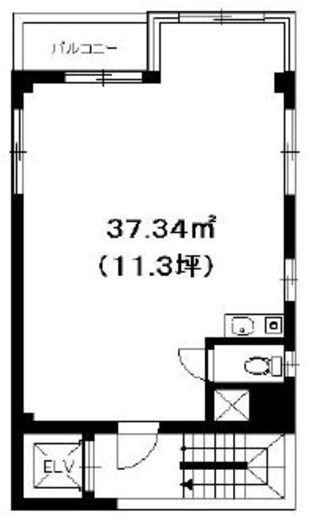 クボタビル 3階 間取り図