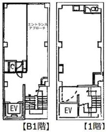 第3小森谷ビル別館 B1-1階 間取り図