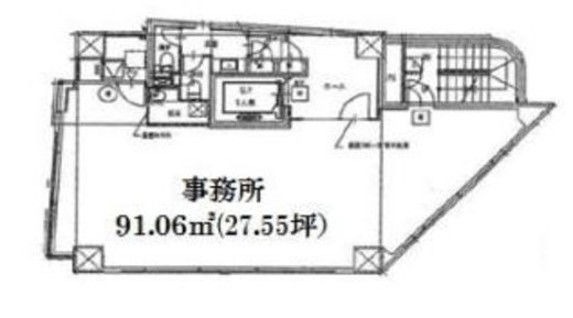 B CityTower AZABU TOKYO 8階 間取り図