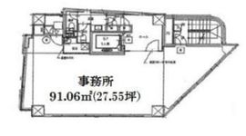B CityTower AZABU TOKYO 8階 間取り図