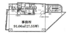 B CityTower AZABU TOKYO 5階 間取り図