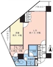 エクセレント麻布十番 11階 間取り図