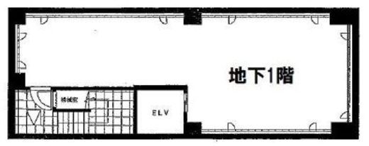 新宿リカム3ビル B1階 間取り図