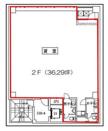 スギコビル 2階 間取り図