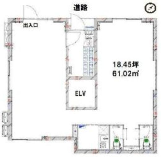 EDIT日本橋（店舗・事務所） 1階 間取り図