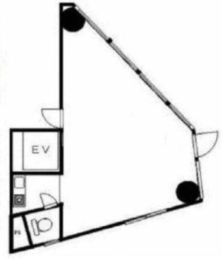 かどやビル 401 間取り図