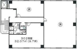 富士ビル 302 間取り図
