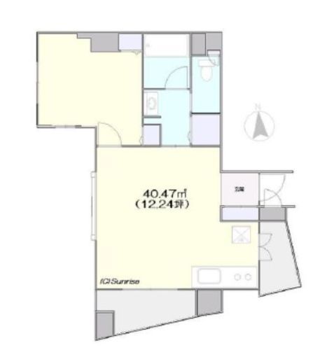 レガリアヒルズ渋谷道玄坂 201 間取り図