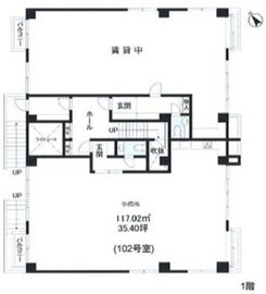 エステパ代々木上原 102 間取り図