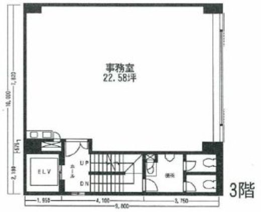 白石第五ビル 3階 間取り図
